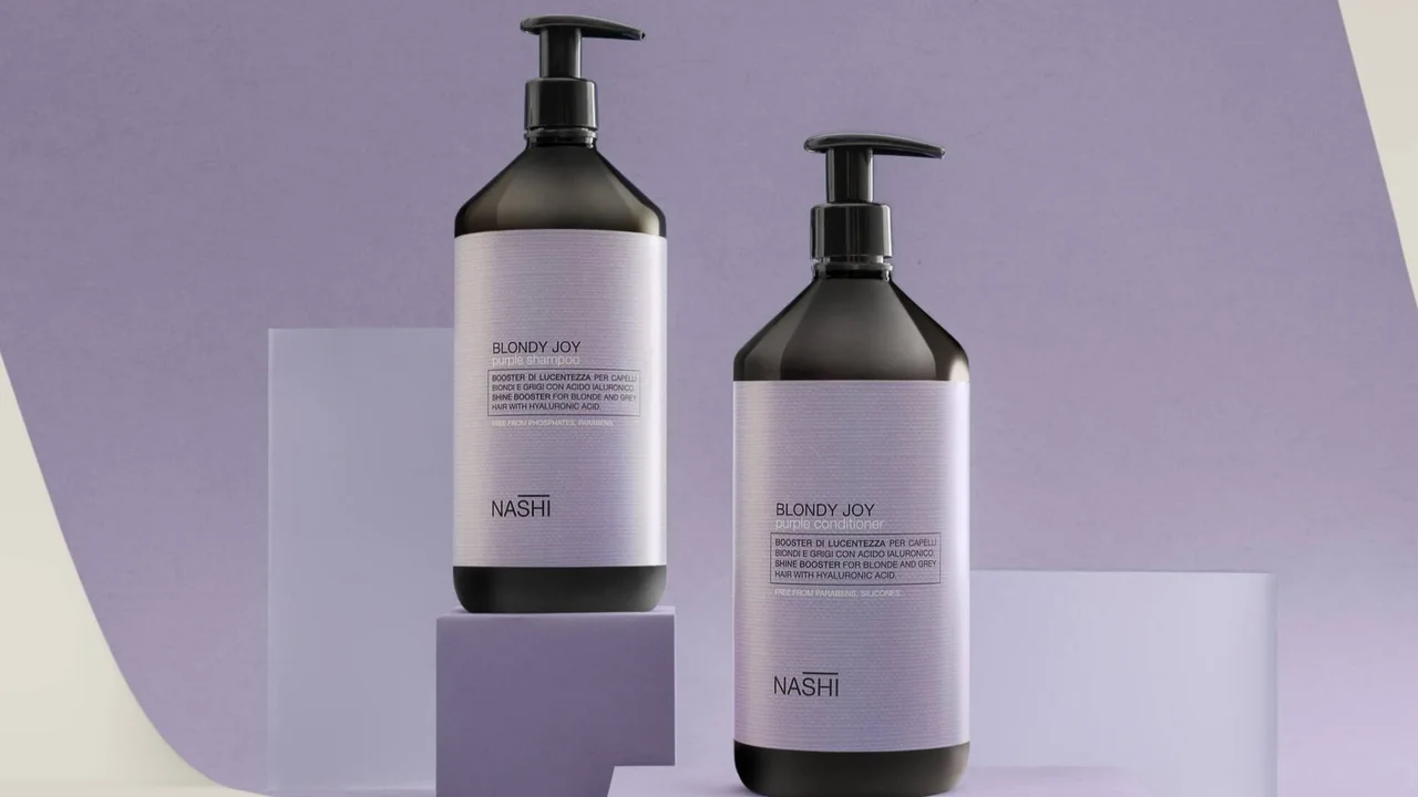 Официална снимка на серията Nashi Blondy Joy против жълти оттенъци за руса коса